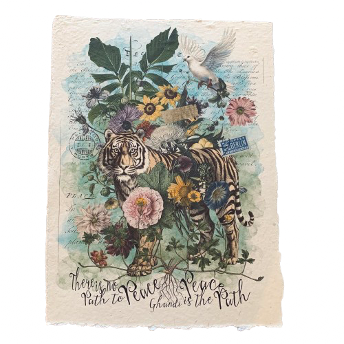 12x16 Artisan Paper Print, path to peace