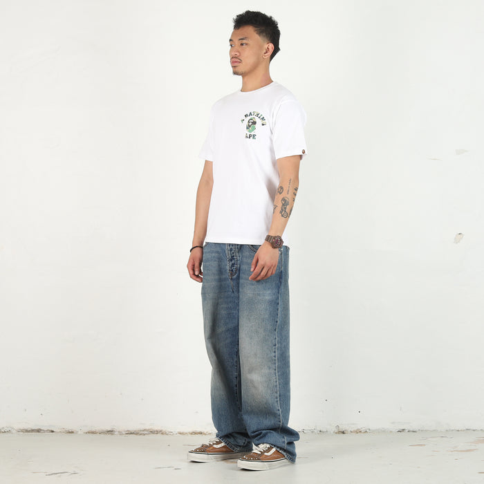 ABC Camo College Ats T-Shirt - White/Green