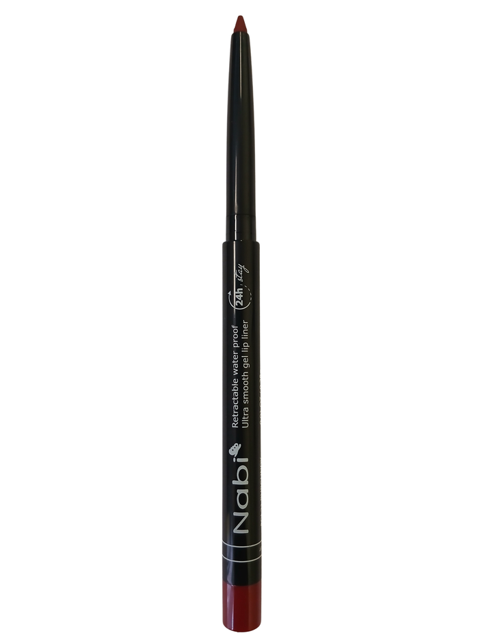 AGL21 BURGUNDY Up to 24H Waterproof Retractable Gel Lip Liner Pencil with Sharpener Matte Finish
