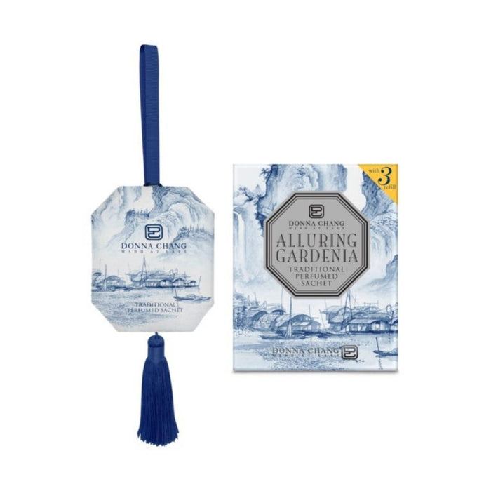 DONNA CHANG Alluring Gardenia Perfumed Sachet 63g (with 3ml refill) | Isetan KL Online Store