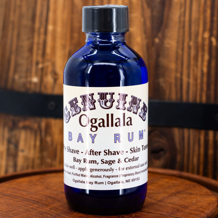 Bay Rum with Sage & Cedar Scented Aftershave | Multiple Sizes | Ogallala Bay Rum