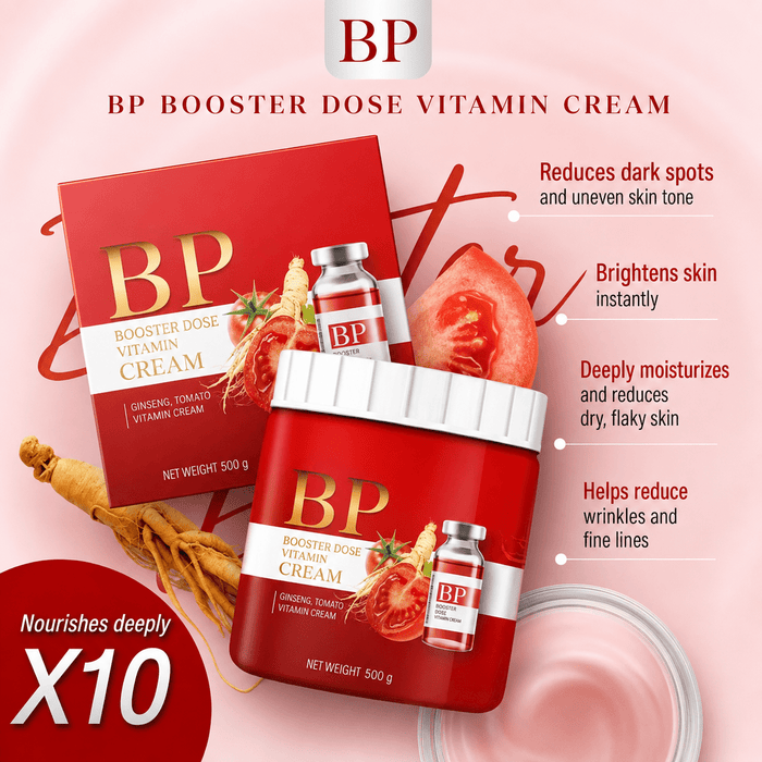 BP Booster Dose Vitamin Cream 500g كريم فيتامينات لزيادة ضغط الدم - Princess Cosmetics Qatar