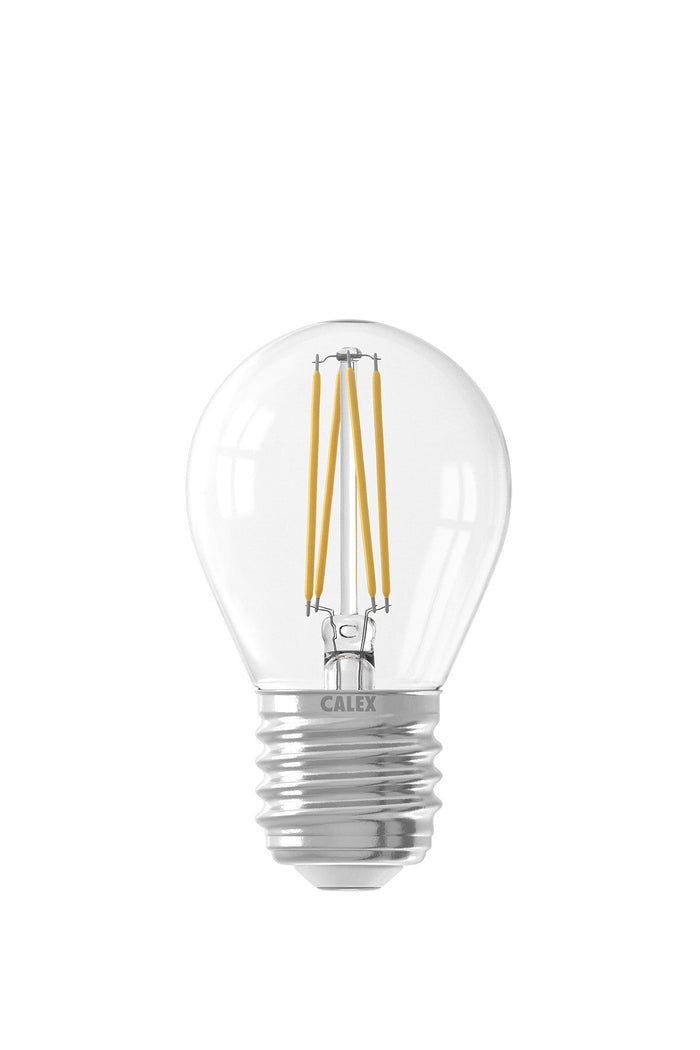 Calex LED Bulb - E27 - Filament - P45 - Clear - 4W - Dimmable