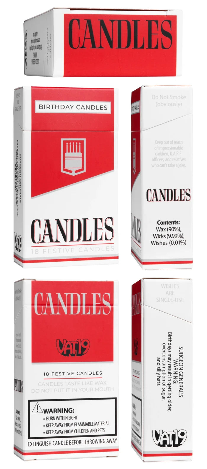 Cigarette Birthday Candles