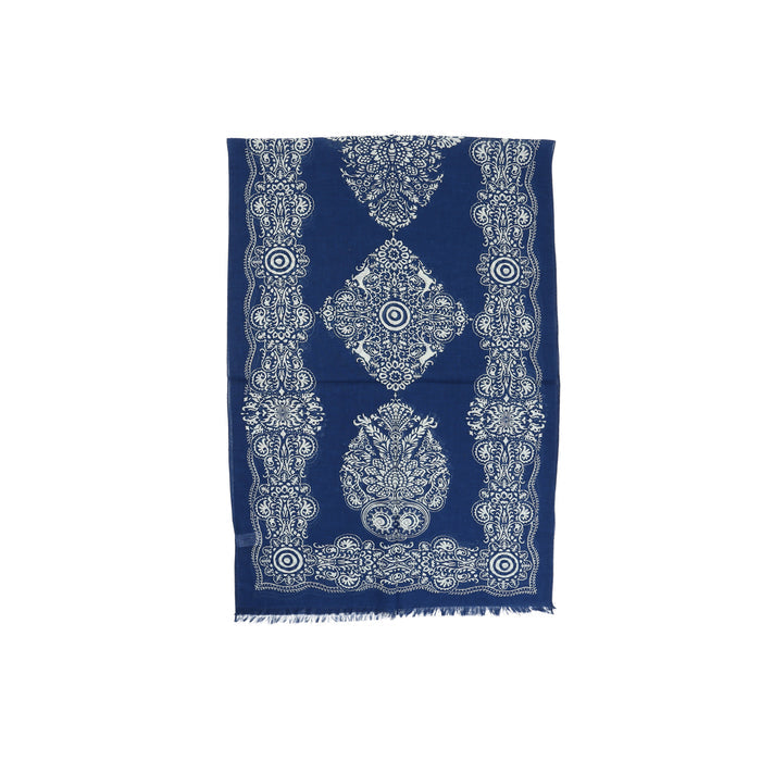Cotton Gauze Stole - Navy