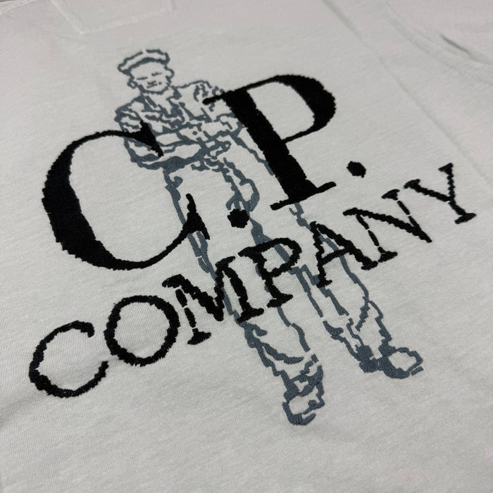 CP Company Embroidered Sailor T-Shirt - Misty Blue