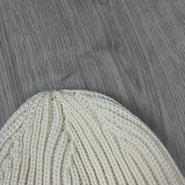 CP Company Goggle Beanie - White