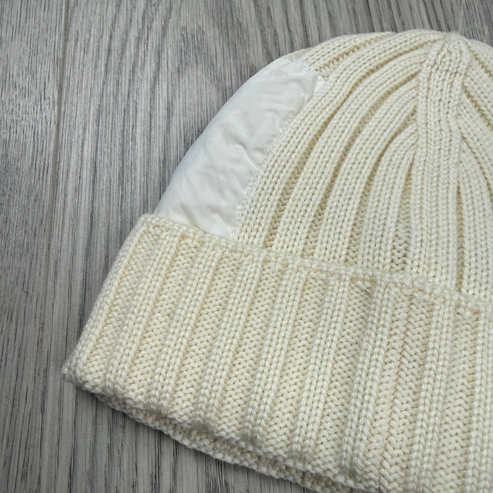 CP Company Lens Beanie - White
