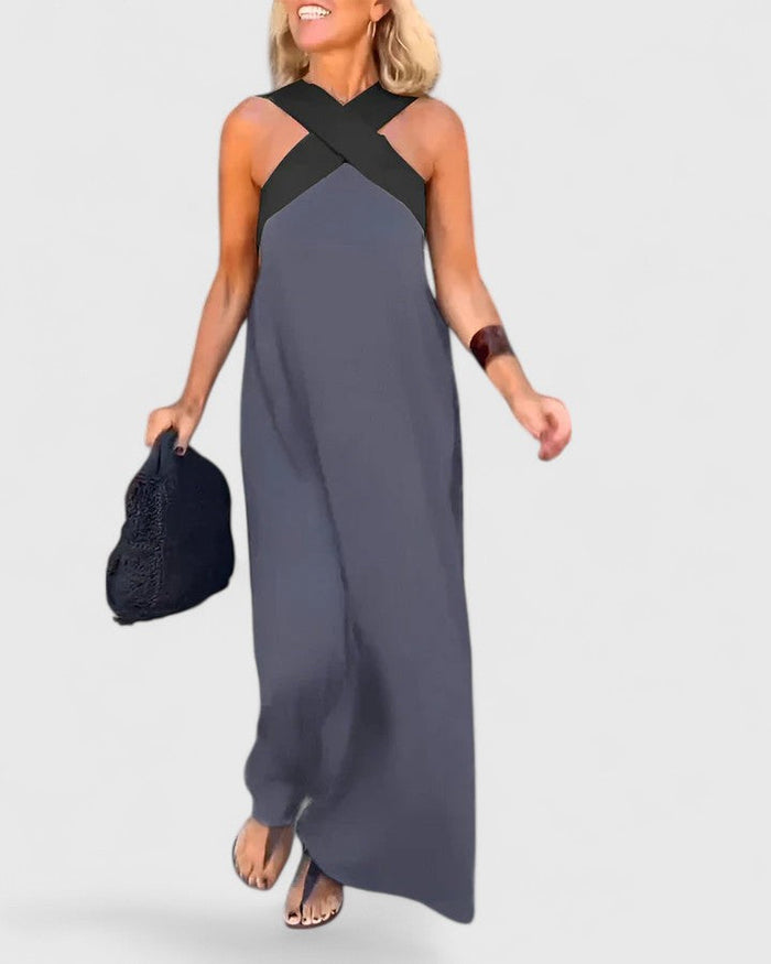 Evangeline | Elegant Crossback Dress