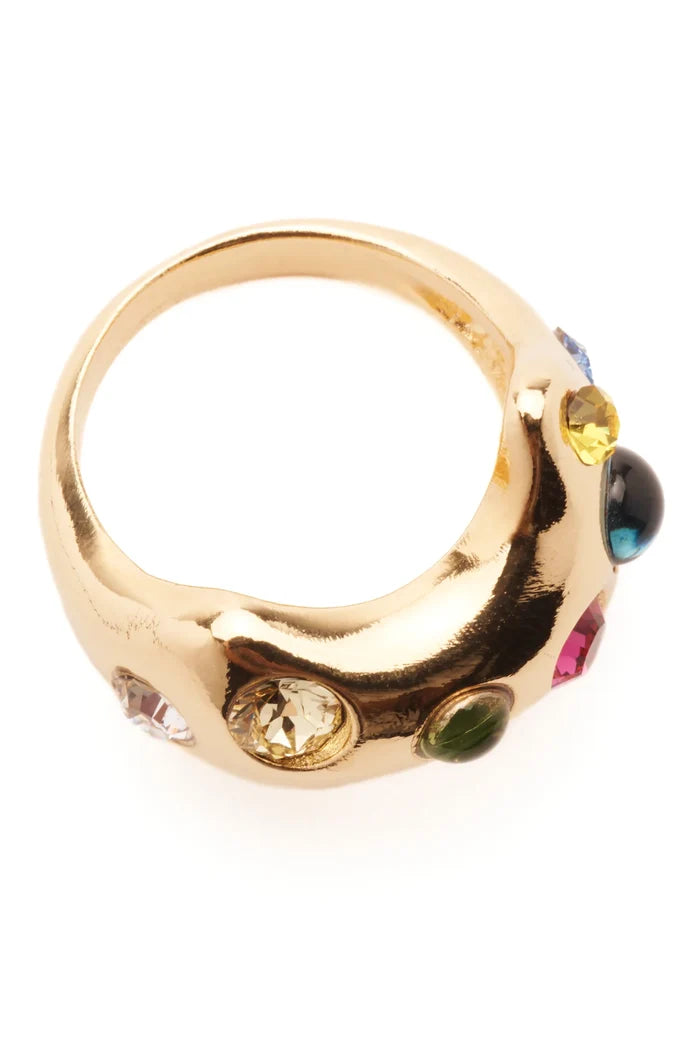 Gold Multi Bat Ring