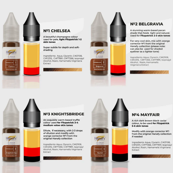 Hanafy - HYPERREALISM Brow Pigment - Chelsea, 10ml