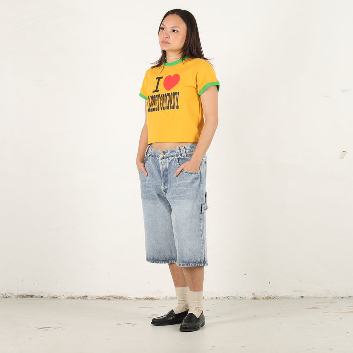 Hearts Girls T-Shirt - Yellow