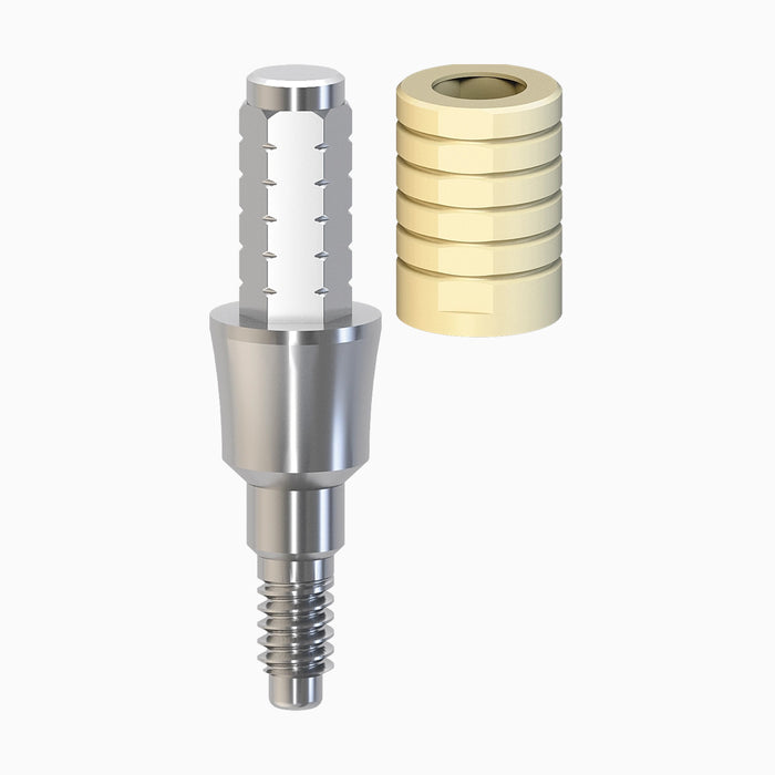 Internal Hex Titanium Temporary Abutment, Immediate, NP, C3.0 mm