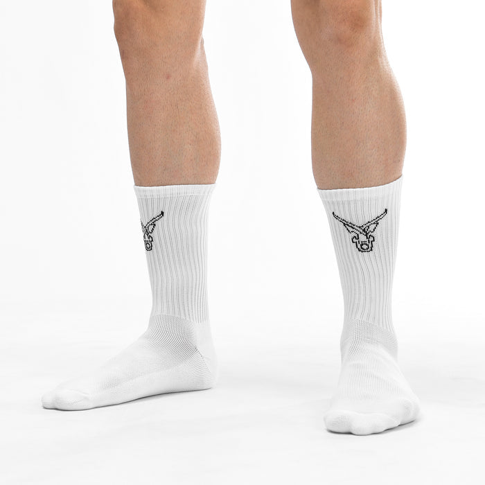 IRONGEAR Outline Crew Socks 2 Pack - IRONGEAR Fitness