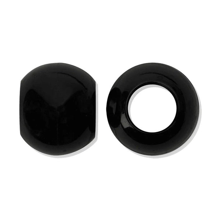 ANNIE xxl black hair beads glossy large round and barrel style beads for braids and extensions