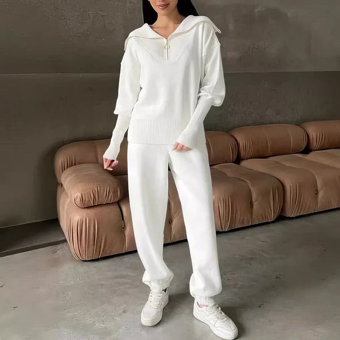 Juliet relaxed two-piece lounge set shown in a neutral solid color