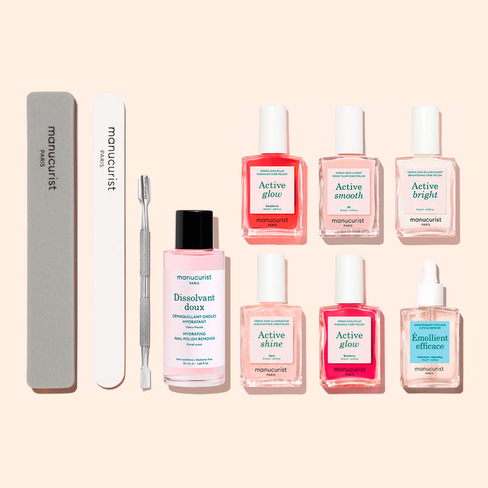 Kit Super Manucure + émollient + pousse cuticule en acier