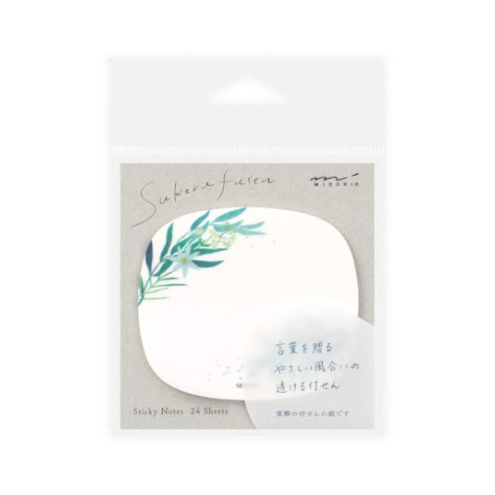 Midori Transparent Sticky Notes - Leaves