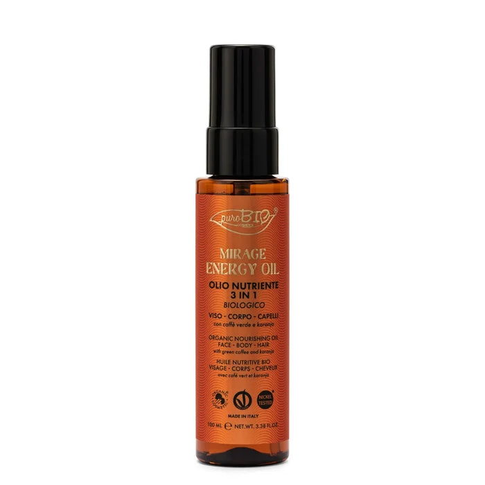 MIRAGE ENERGY OIL 3-in-1 - Organic oil for face, body and hair - Nourishing and Illuminating