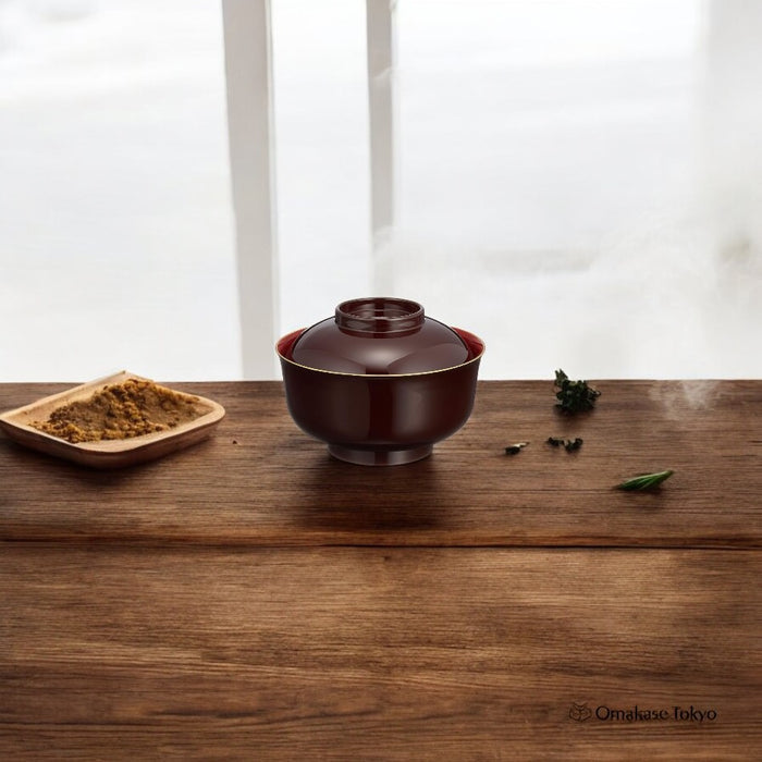 Mitani Yamanaka Lacquerware Soup Bowl Model M15269