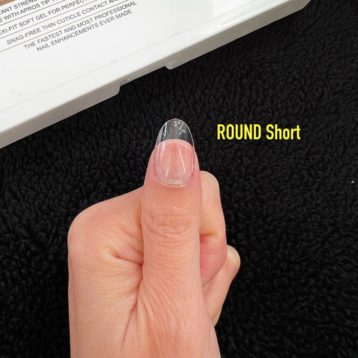 NEW Gel X Tips - ROUND Shape - Premium Version HANG Flex Gel EX
