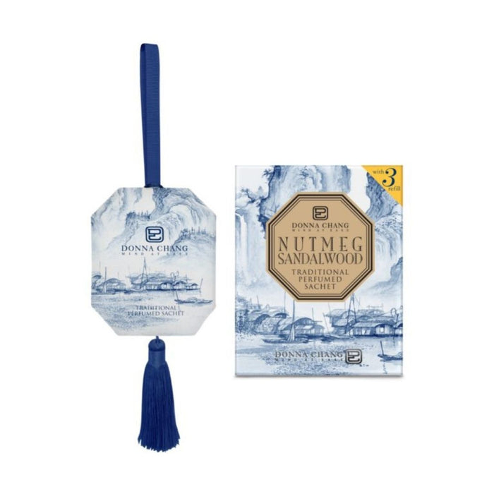 DONNA CHANG Nutmeg Sandalwood Perfumed Sachet 63g (with 3ml refill) | Isetan KL Online Store