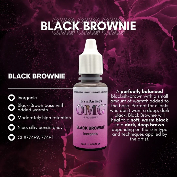 OMG Eyeliner Pigment - Black Brownie 15ml