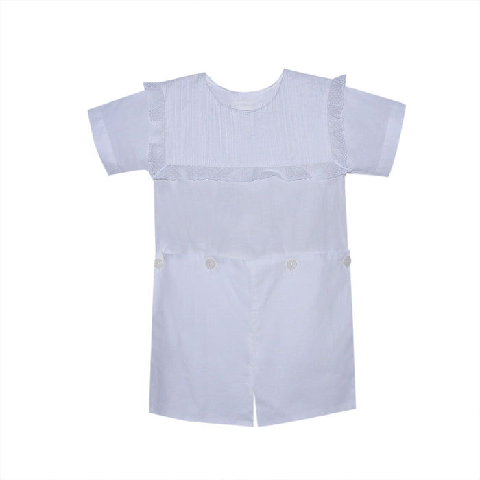 P & R Xavier Button On Suit-White