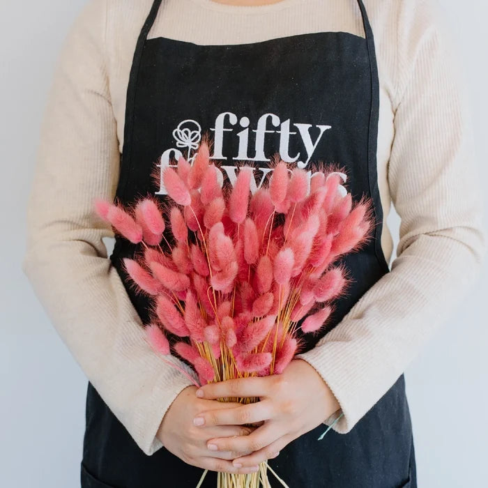 Pink Dried Craspedia Bunny Tails - Image