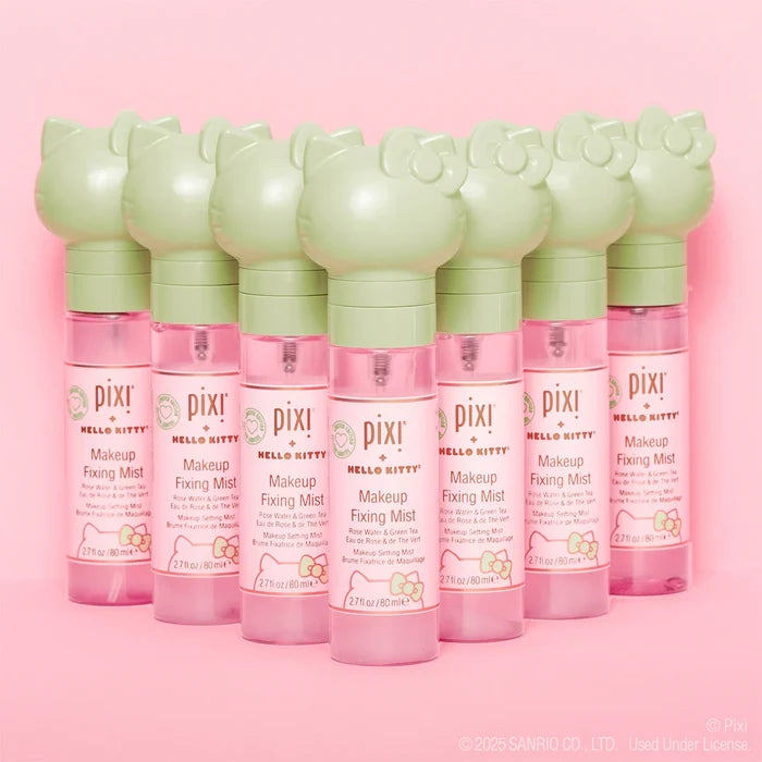 PIXI Hello Kitty Makeup Fixing Mist Rose Water & Green Tea مست مثبت للمكياج من بيكسي