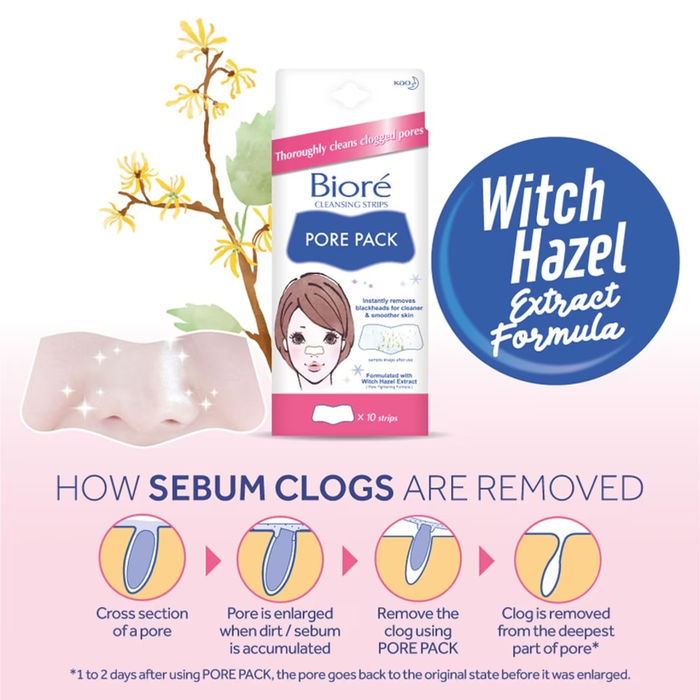 BIORÉ Pore Pack White Strip 10s | Isetan KL Online Store