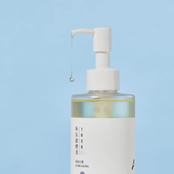ROUND LAB 1025 Dokdo Hypoallergenic Slightly Acidic Cleansing Oil غسول البشرة الزيتي من راوند لاب