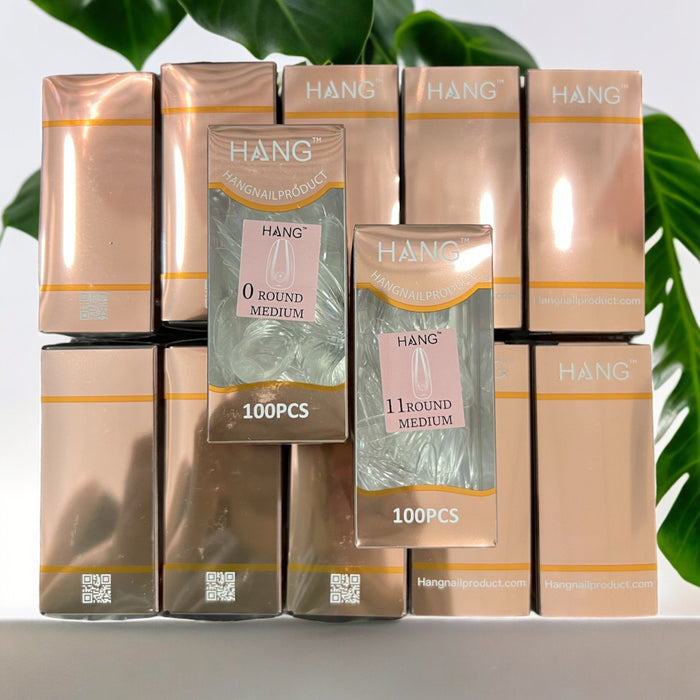 ROUND MEDIUM Premium HANG Gel X Tips - Refill