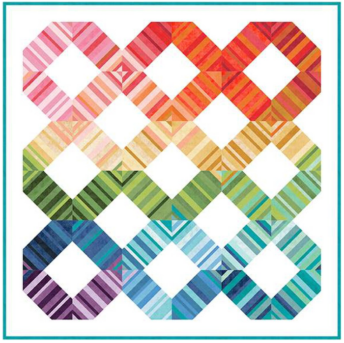 Scrap Happy Rainbow Connection Quilt Pattern by Amy Smart