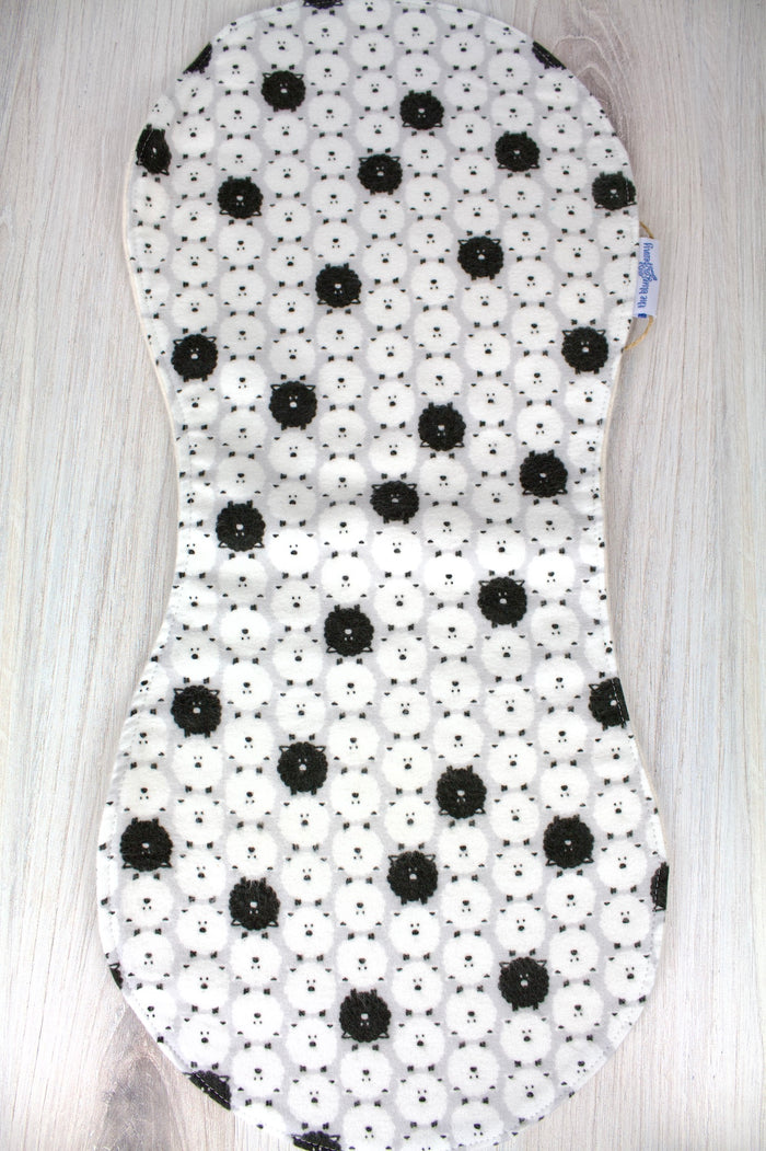 Sheep Flannel Burp Bib