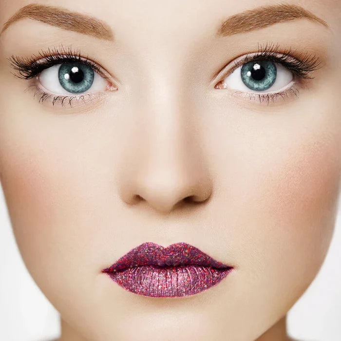 Stargazer Glitter Lipstick, Fuschia