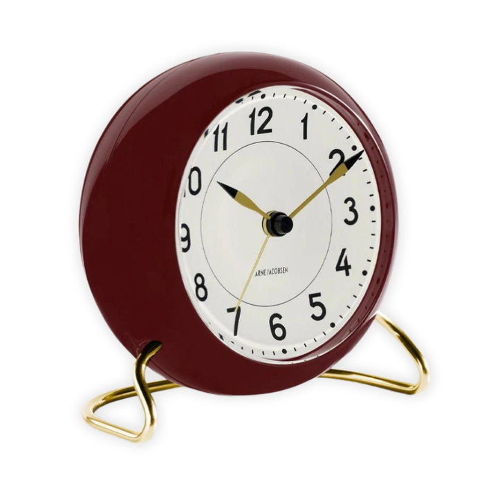 Station Alarm Clock - Burgundy