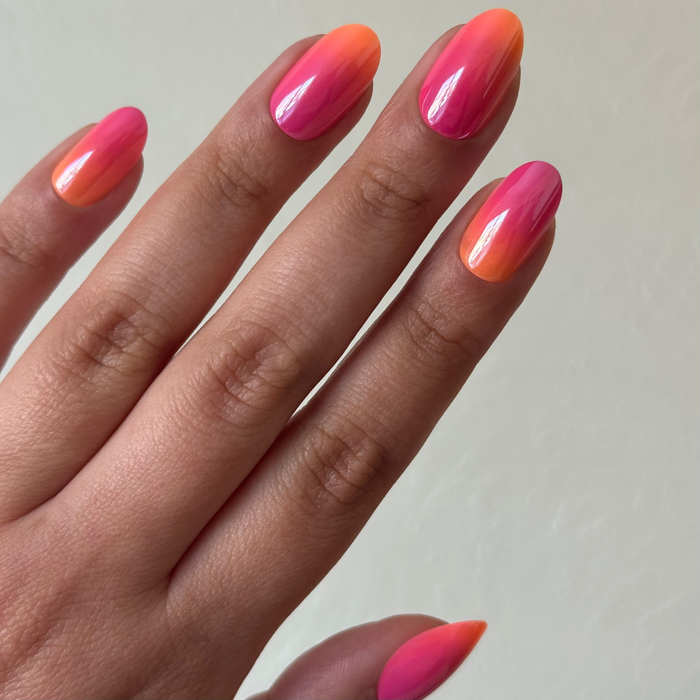 Sunset Blvd Chrome - Press On | Medium | Oval