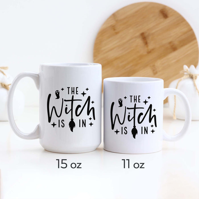 The Witch Is In, Halloween Ceramic Mug