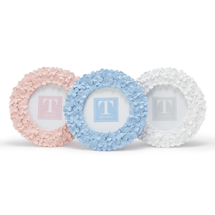 Two's Co. Hydranga Round Photo Frame