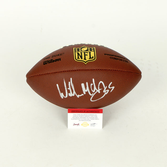 Willie McGinest Signed Football New England Patriots