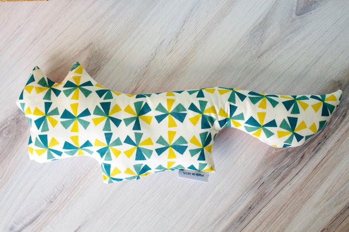 Wily the Fox Toy-The Blue Peony-Animal_Fox,Category_Organic Toy,Department_Organic Baby,Material_Organic Cotton,Pattern_Ed Emberley's Animals,Theme_Animal