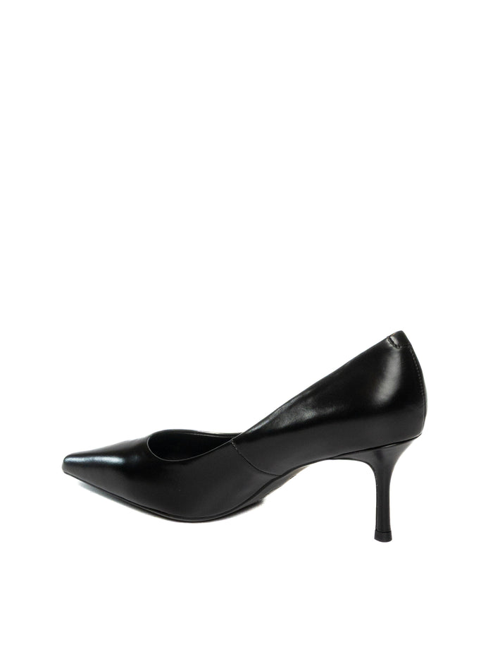 CHICONIC 208 black leather décolleté 208 VIT-NERO