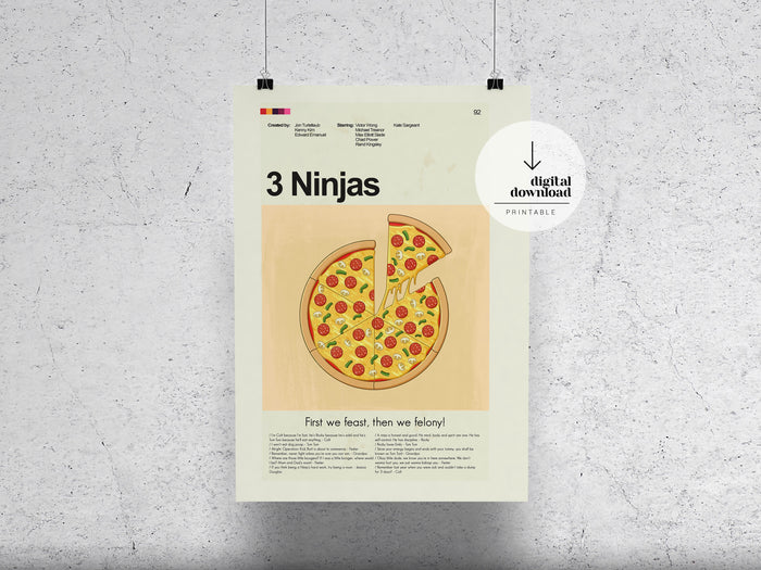 3 Ninjas | DIGITAL ARTWORK DOWNLOAD
