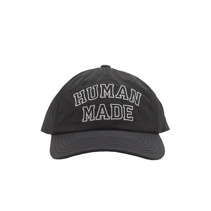 6 Panel Nylon Cap - Black
