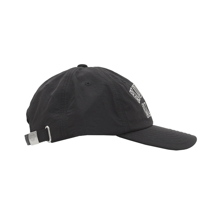 6 Panel Nylon Cap - Black