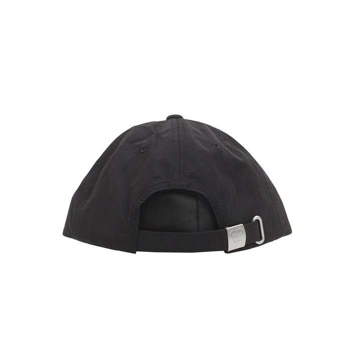 6 Panel Nylon Cap - Black