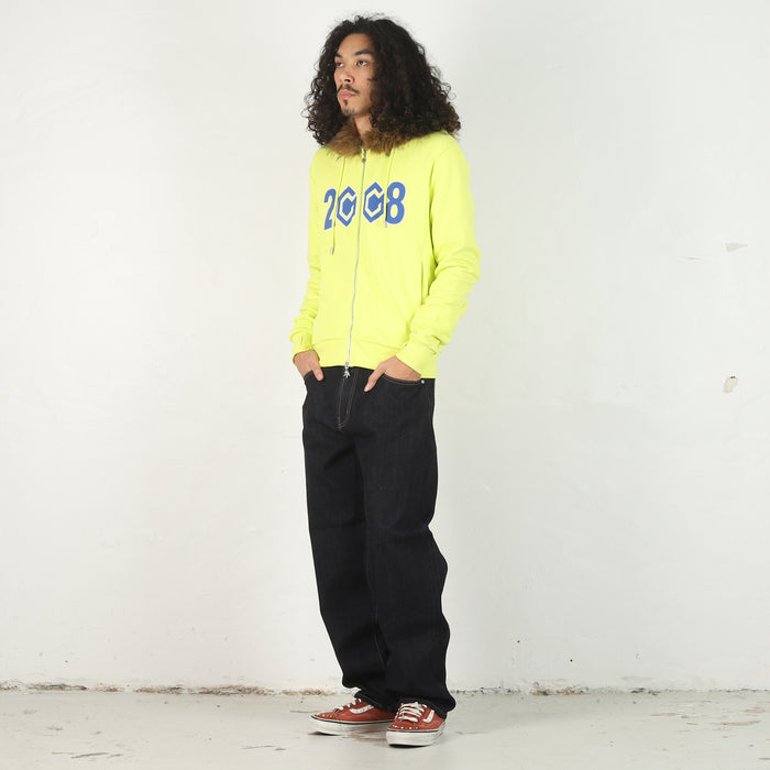 8Cube Fur Zip Up - Neon
