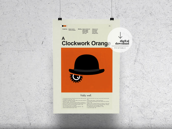 A Clockwork Orange | DIGITAL ARTWORK DOWNLOAD