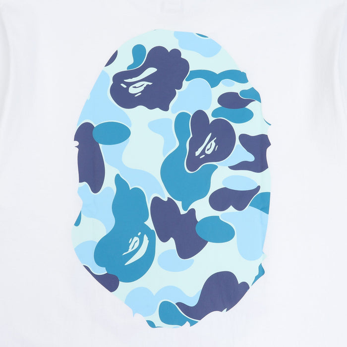 ABC Camo Big Ape Head T-Shirt - White/Blue